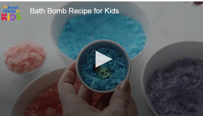 Receta de bombas de baño hechas hechas para niños
