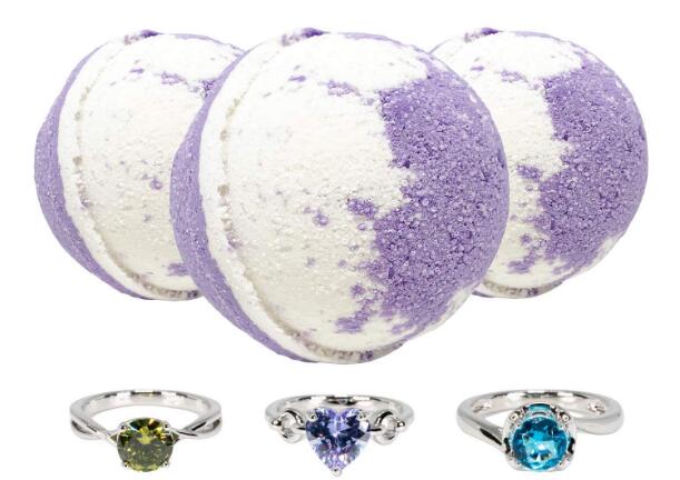 Dónde comprar bombas de baño con anillos adentro?