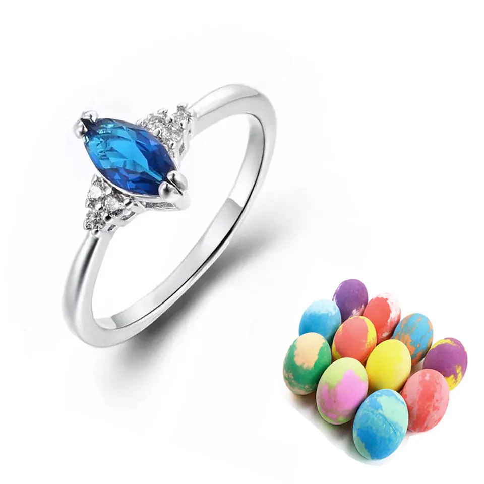 Label privada Sterling Silver Ring Bombas Al por mayor