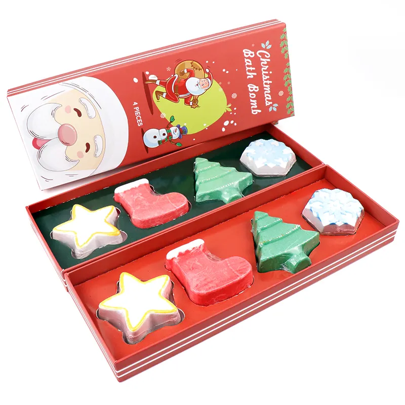 Bombas de baño de Navidad de etiqueta privada