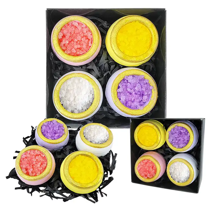 Vegan Crystal Bath Bomb Set al por mayor