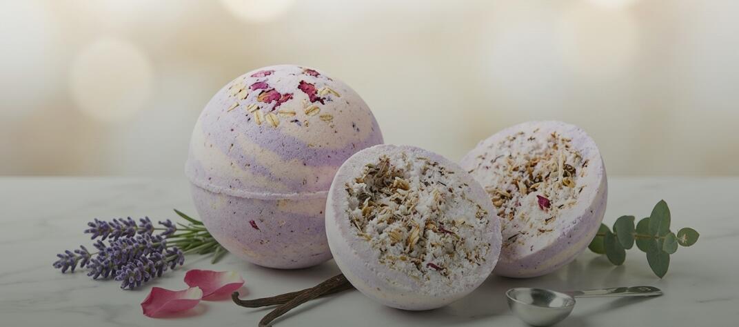 cut bath bomb
