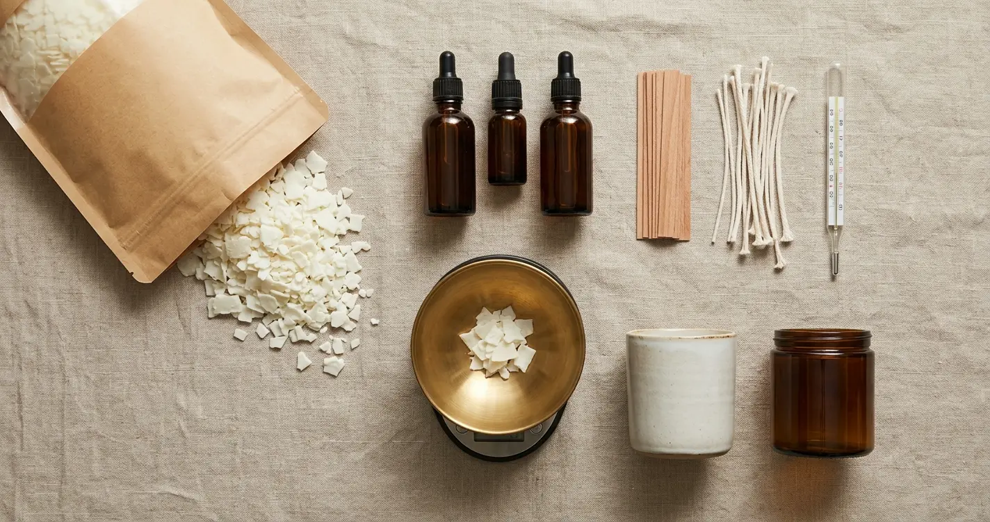 Materials for making scented candles