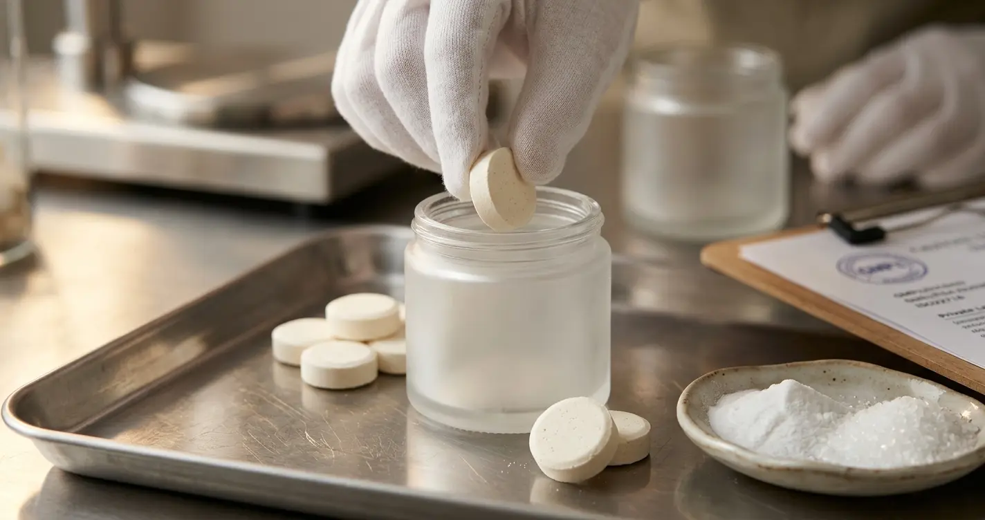 Manufacturing cleaning tablets Manufacturing cleaning tablets