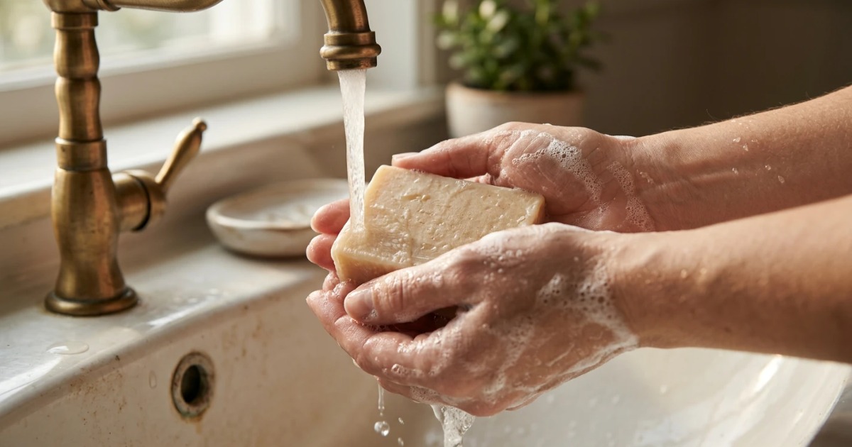 A gentle men's soap A gentle men's soap