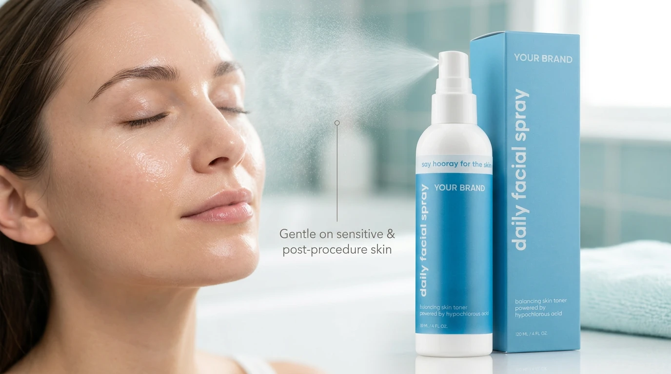 Private Label Hypochlorous Acid Moisturizing Spray Private Label Hypochlorous Acid Moisturizing Spray