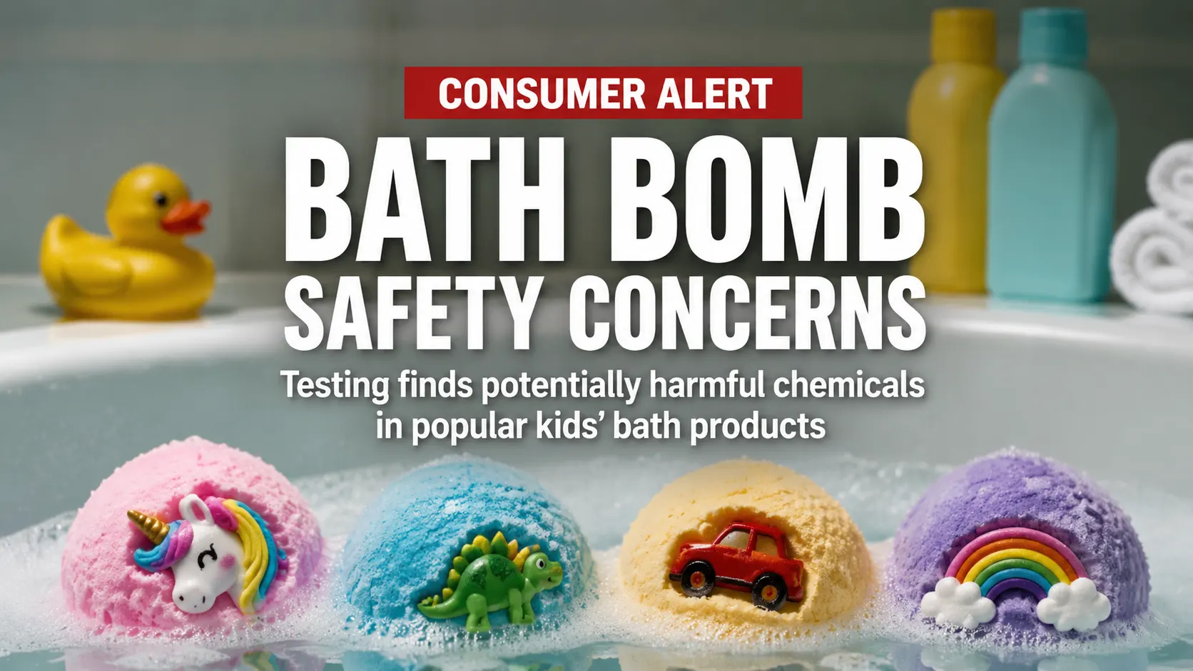¿Son seguras las bombas de baño para niños?