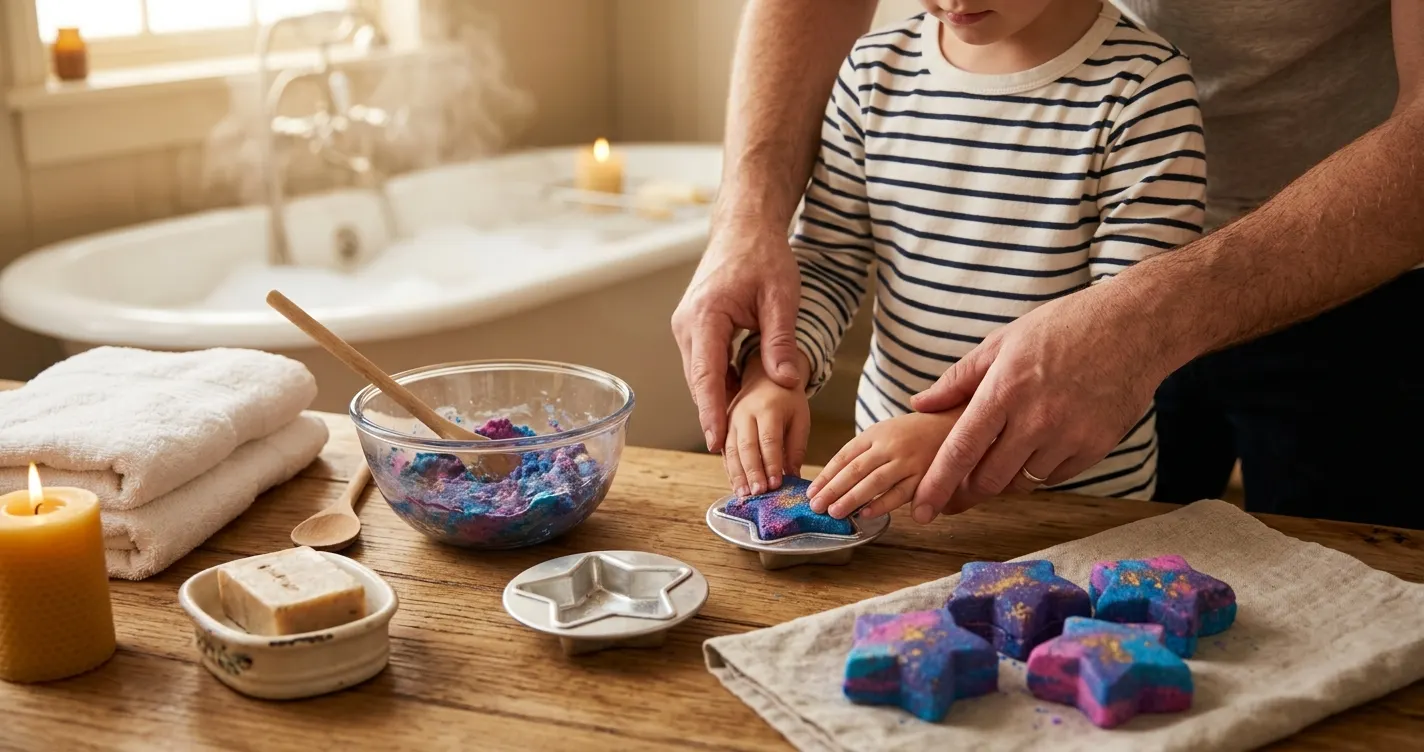 Bombas de baño caseras para niños: una bomba de baño divertida y segura que encantará a toda la familia