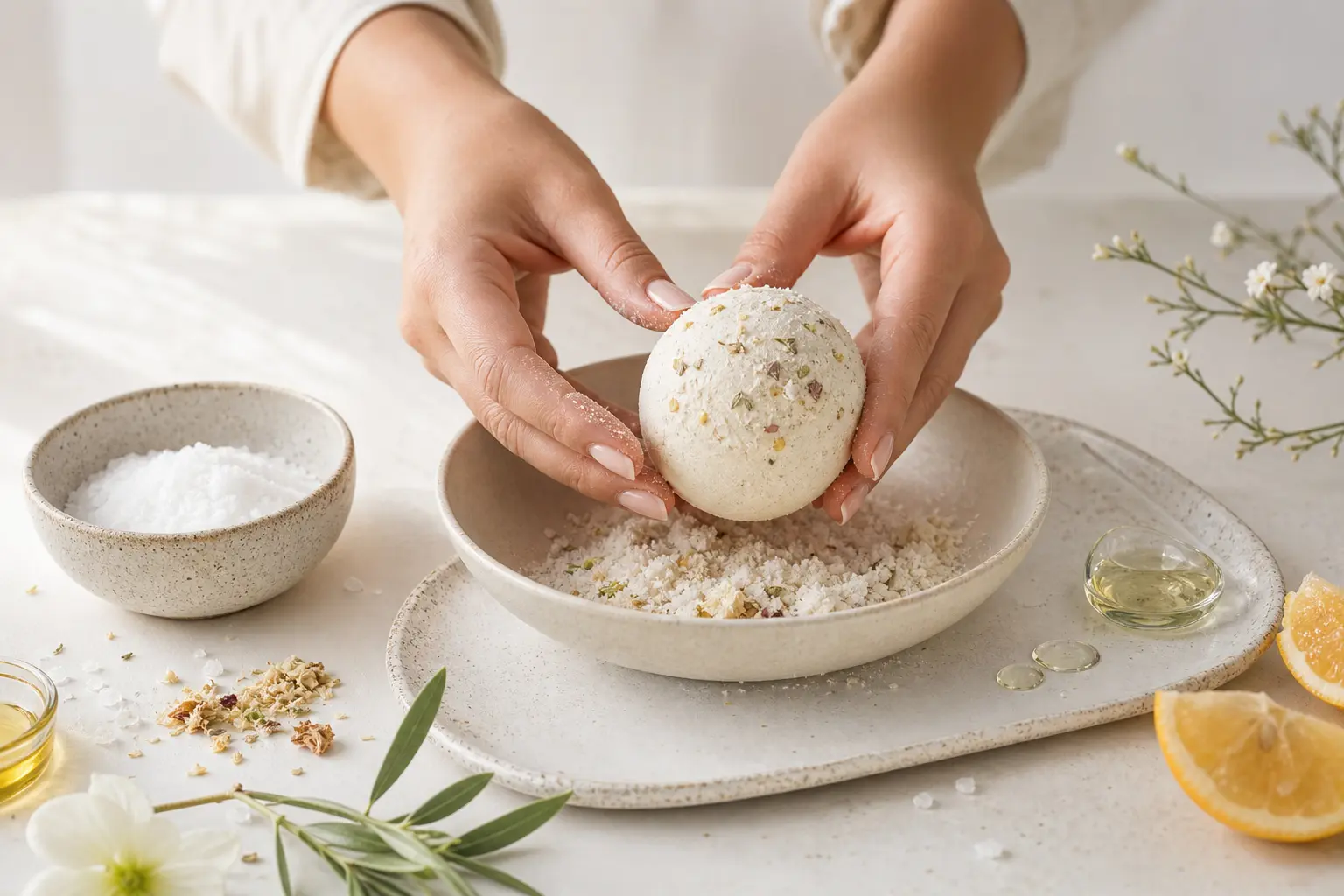 Por fin logré la receta perfecta de bombas de baño naturales