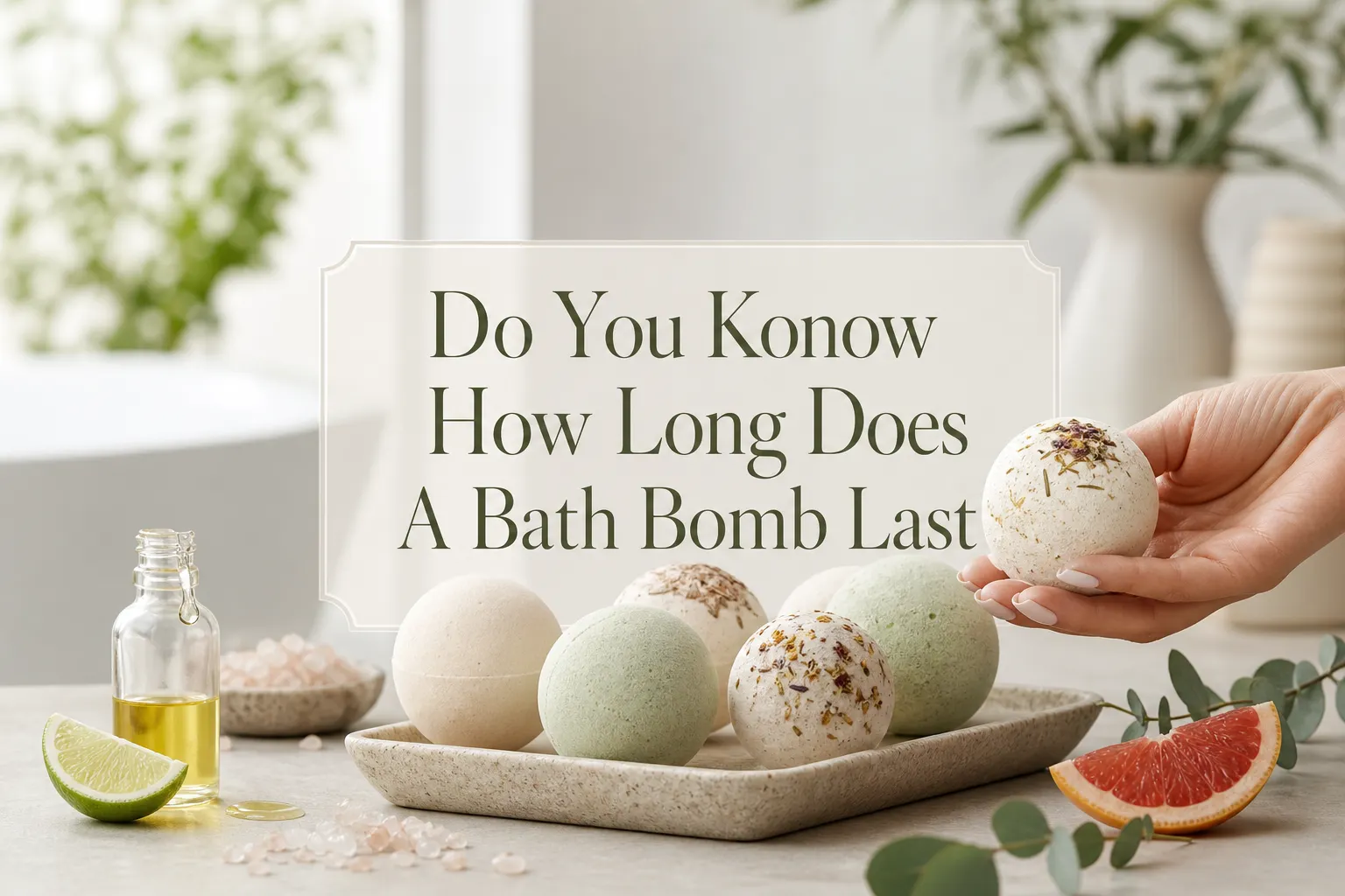 ¿Sabe cuánto dura una bath bomb?