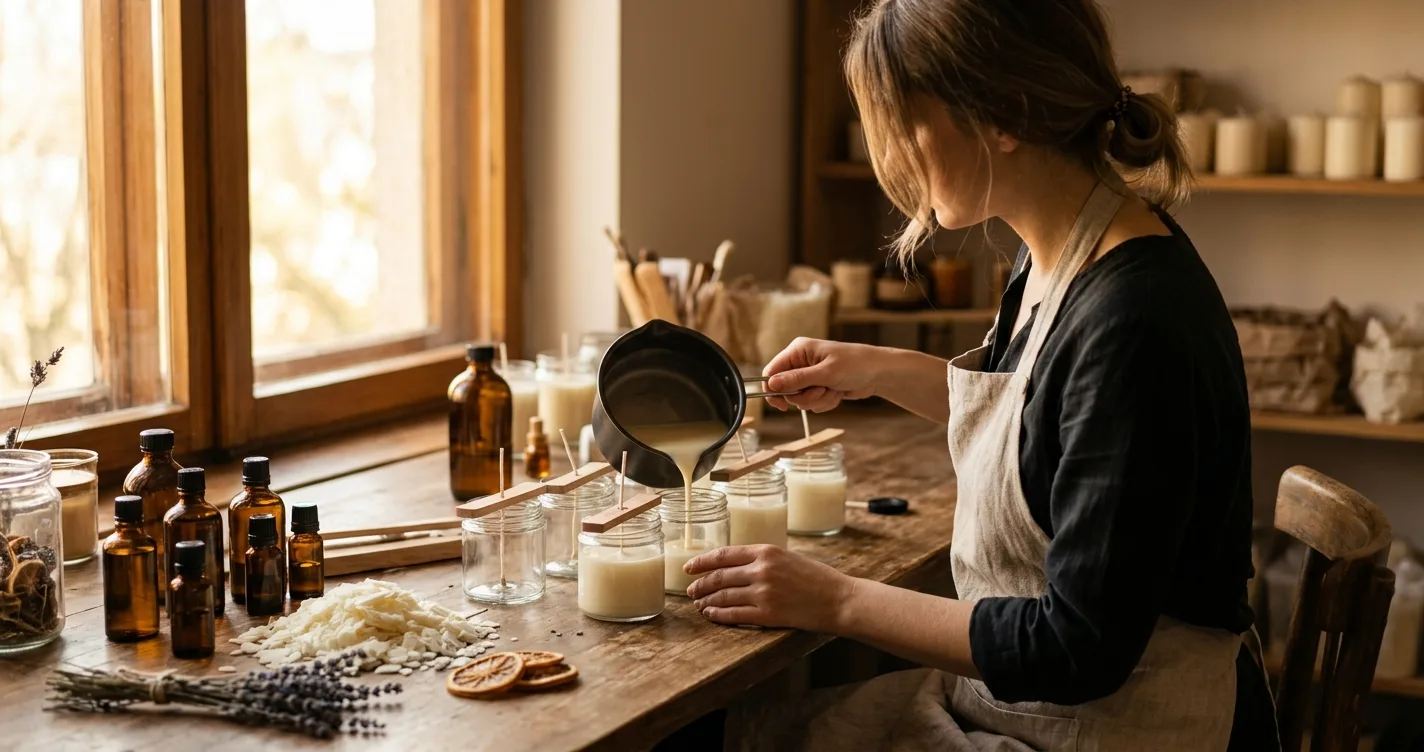 Cómo hacer velas aromáticas caseras