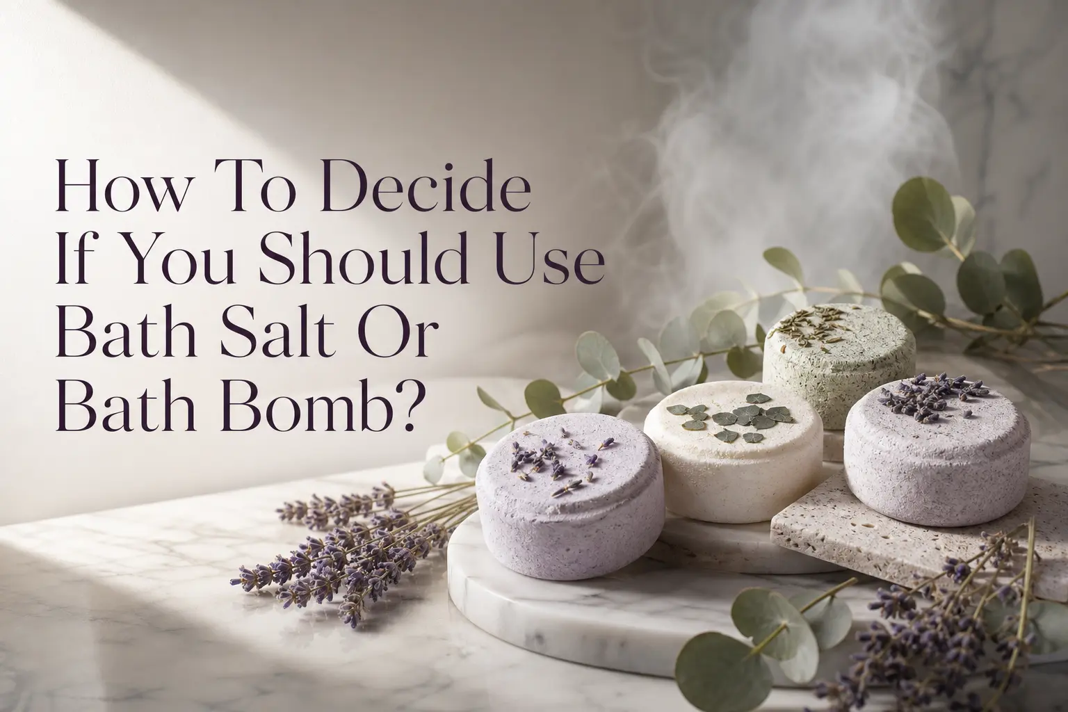 ¿Cómo decidir si debes usar sales de baño o bomba de baño?