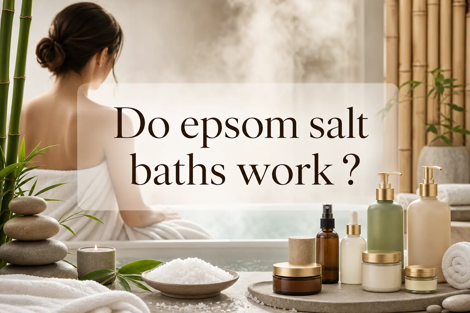 ¿Funcionan los baños con sal de Epsom?