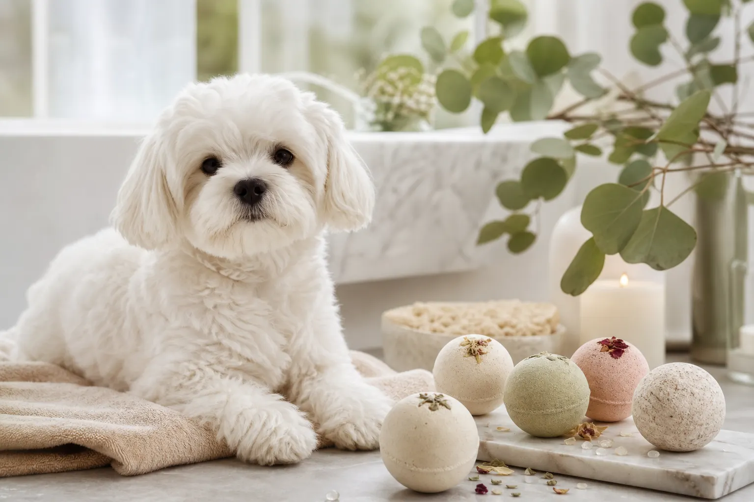 ¿Pueden los perros usar bombas de baño?