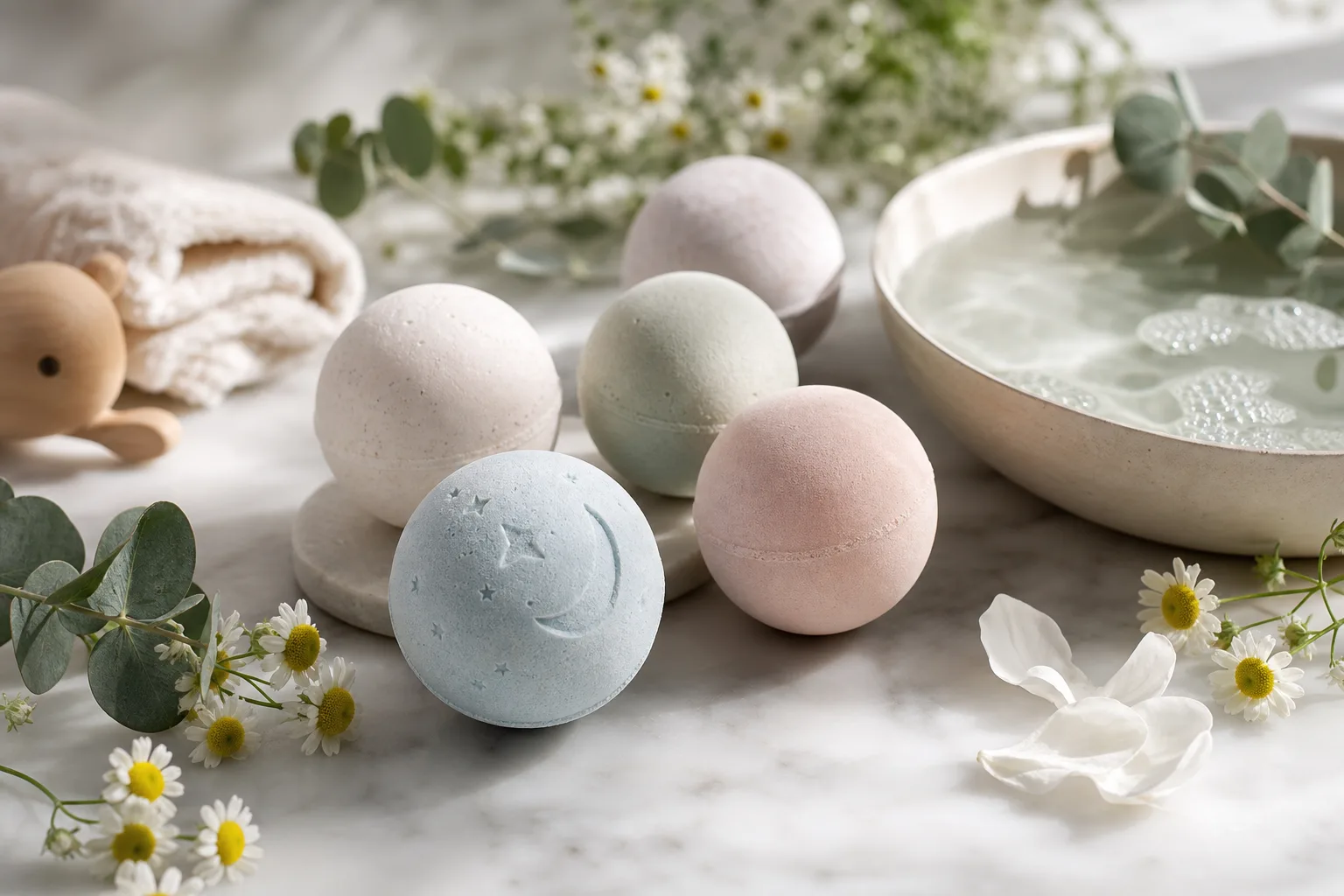 Receta de bombas de baño para niños
