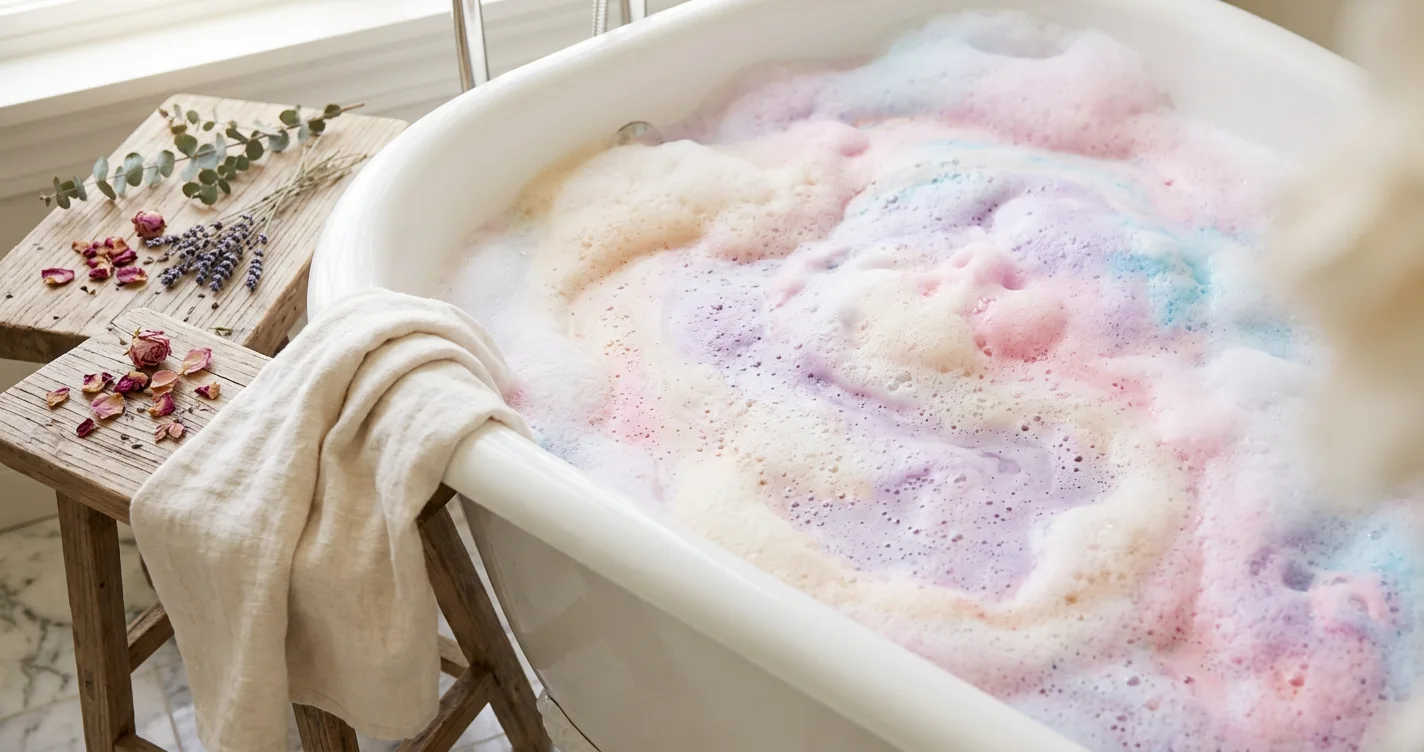 ¿Las bombas de baño de colores manchan la bañera?