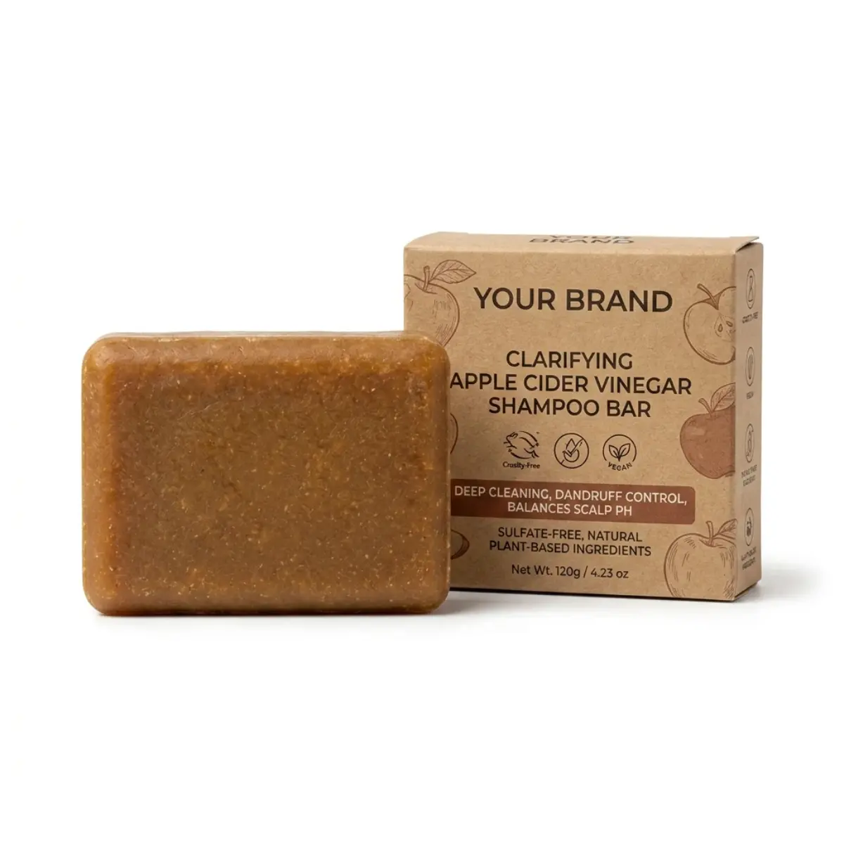 Clarifying Apple Cider Vinegar Shampoo Bar - Image 2