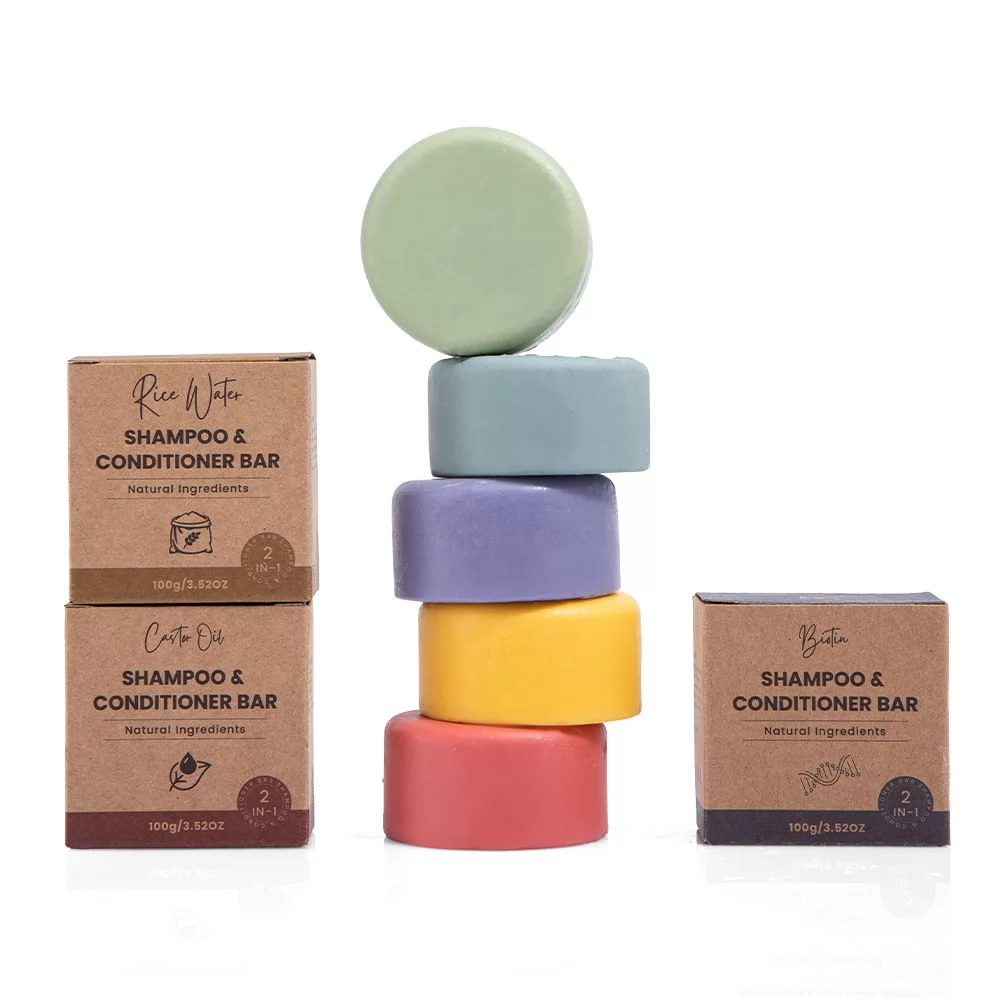 Barra de Champú Artesanal Herbal Vegana OEM