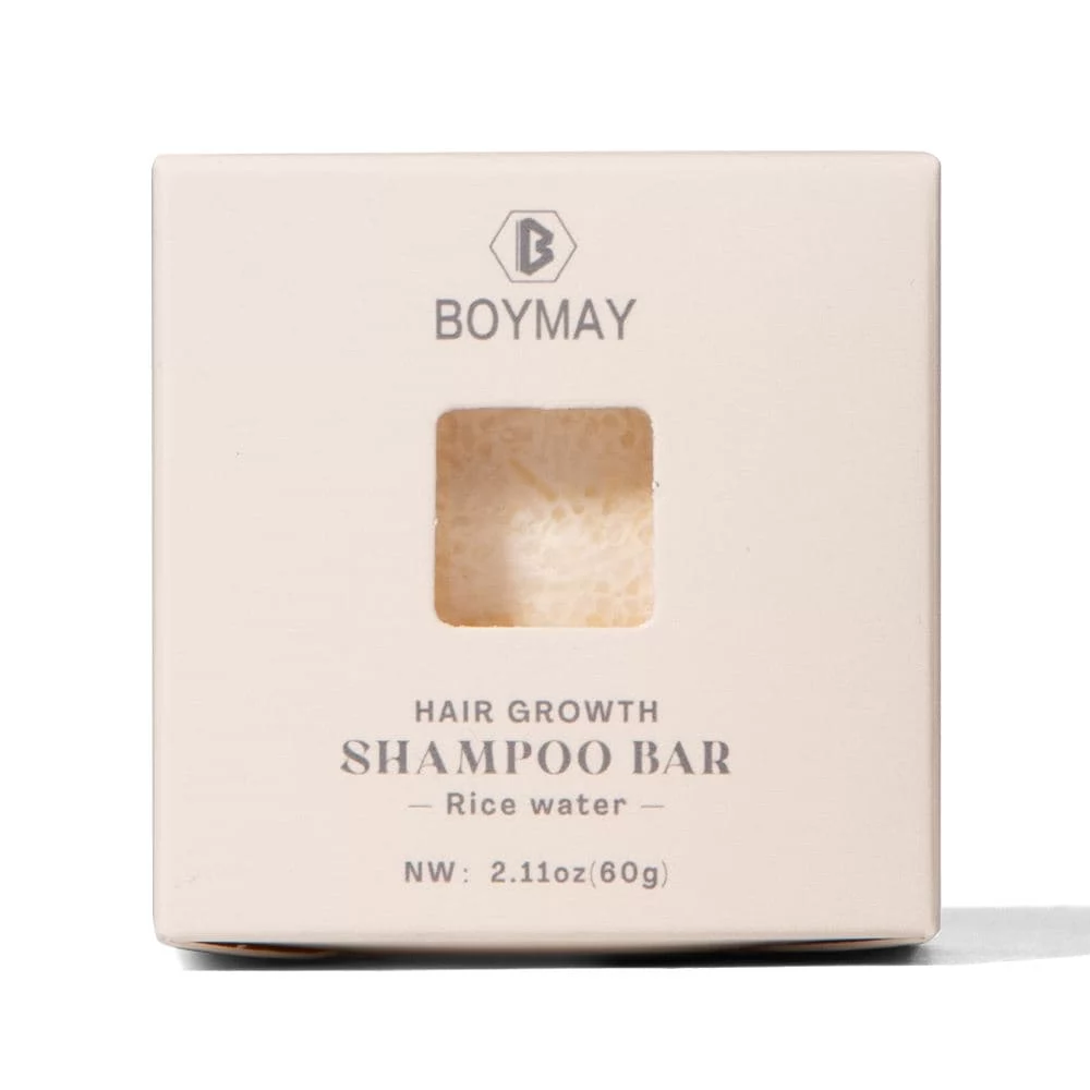 Barra de champú de proteína de agua de arroz natural de marca blanca - Image 3