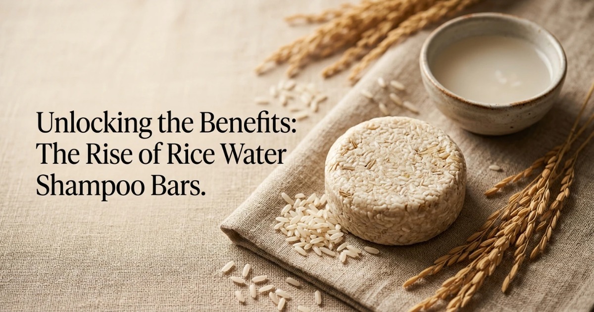 Barra de champú de agua de arroz: beneficios, ingredientes y por qué es tendencia en el cuidado natural del cabello