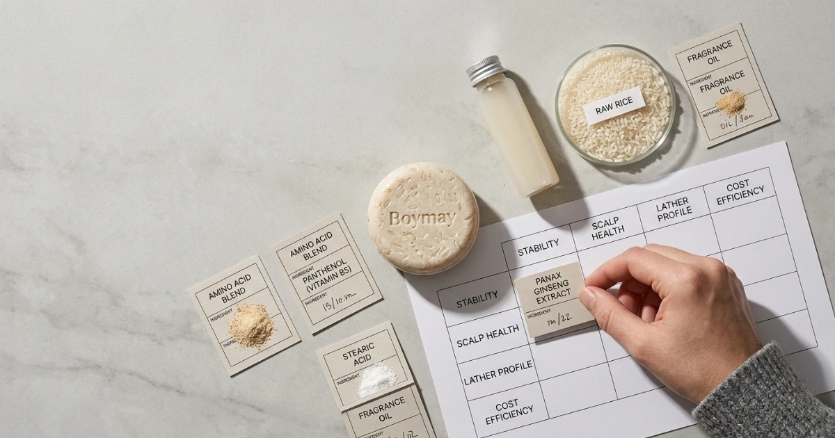 Principales factores a considerar al desarrollar una barra de champú de agua de arroz de marca blanca