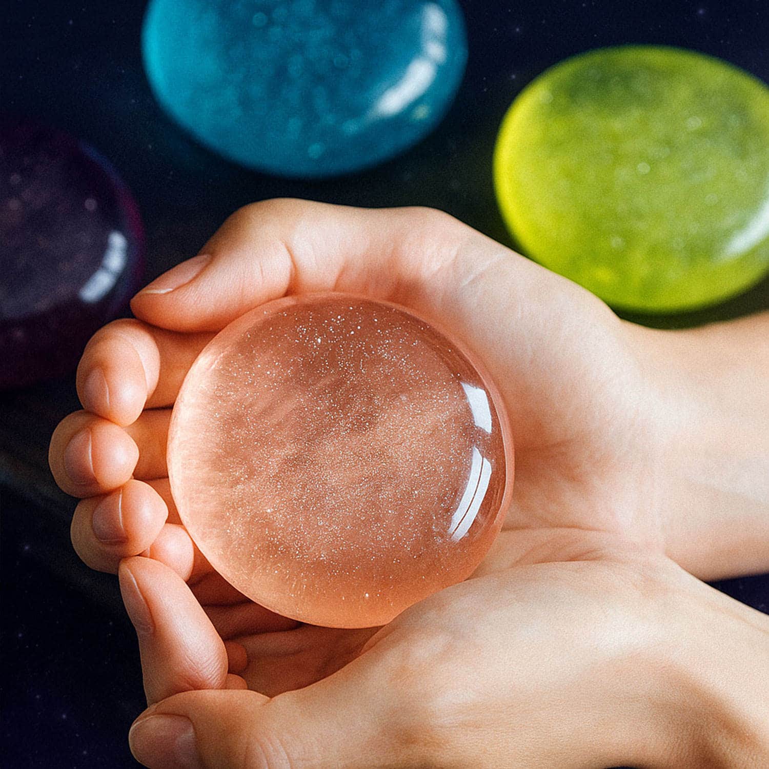 Jabón artesanal de galaxia y cielo estrellado de marca privada - Image 3