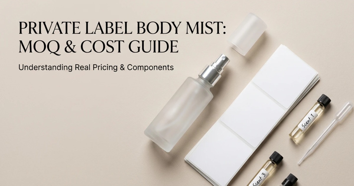 Body Mist MOQ y Coste: Guía de Precios de Marca Privada